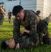 U.S. Marines conduct morning physical training for a Martial Arts Instructor course