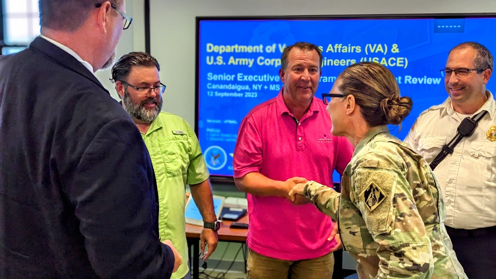 USACE and VA Office of Construction &amp; Facilities Management tour Canandaigua VA construction