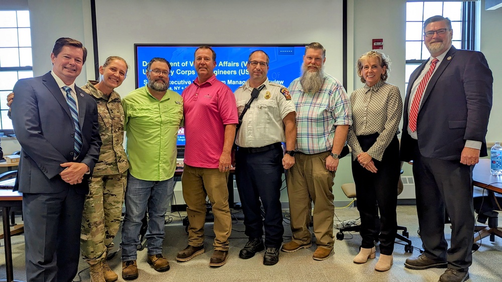 USACE and VA Office of Construction &amp; Facilities Management tour Canandaigua VA construction