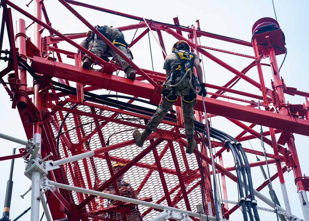 41st Signal Battalion climbing to the top!