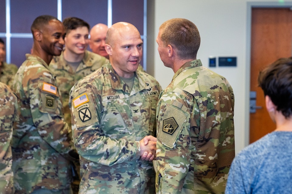 Congratulations and welcome to the team, Sgt. Maj. Adam R. Clark!