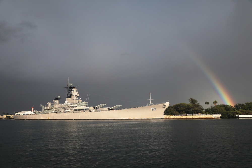 Rainbow Above Missouri Battleship Memorial