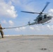 U.S. Marines Conduct Fast Rope Aboard The USS Greenbay