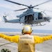 U.S. Marines Conduct Fast Rope Aboard The USS Greenbay