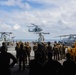 U.S. Marines Conduct Fast Rope Aboard The USS Greenbay