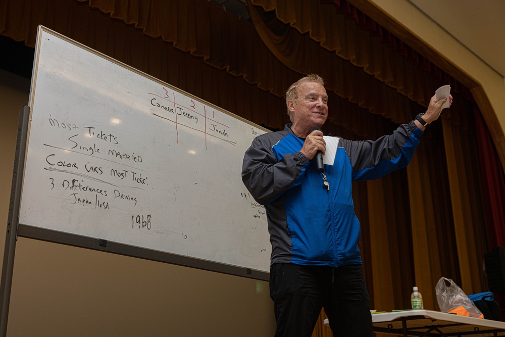 U.S. Marines with III Marine Expeditionary Force attend traffic safety education presentations