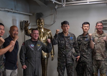 USS Ronald Reagan (CVN 76) hosts tour for members of the Republic of Korea/U.S. Combined Forces Command Future Operations and Plans Office C35