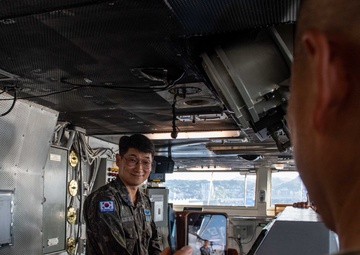 USS Ronald Reagan (CVN 76) hosts tour for members of the Republic of Korea/U.S. Combined Forces Command Future Operations and Plans Office C35