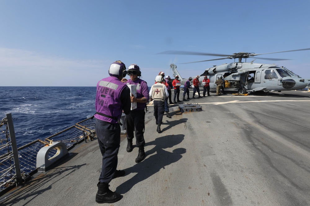 Flight Operations Onboard USS Ramage