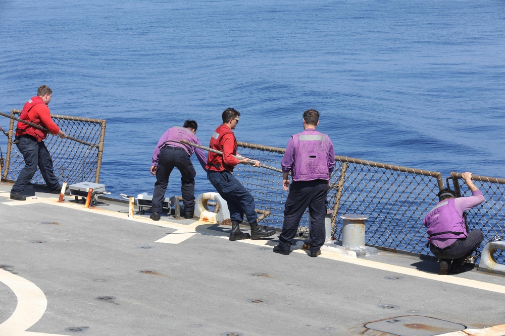 Flight Operations Onboard USS Ramage