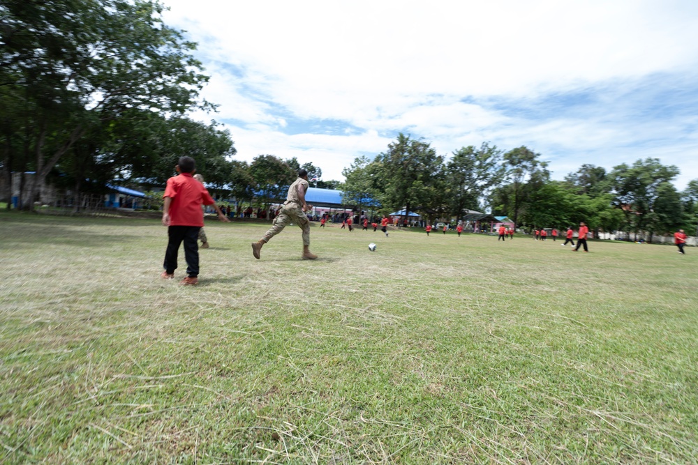 Washington, Oregon Air National Guard Airmen visit local school in Thailand during Enduring Partners