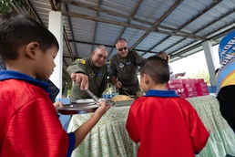 Washington, Oregon Air National Guard Airmen visit local school in Thailand during Enduring Partners