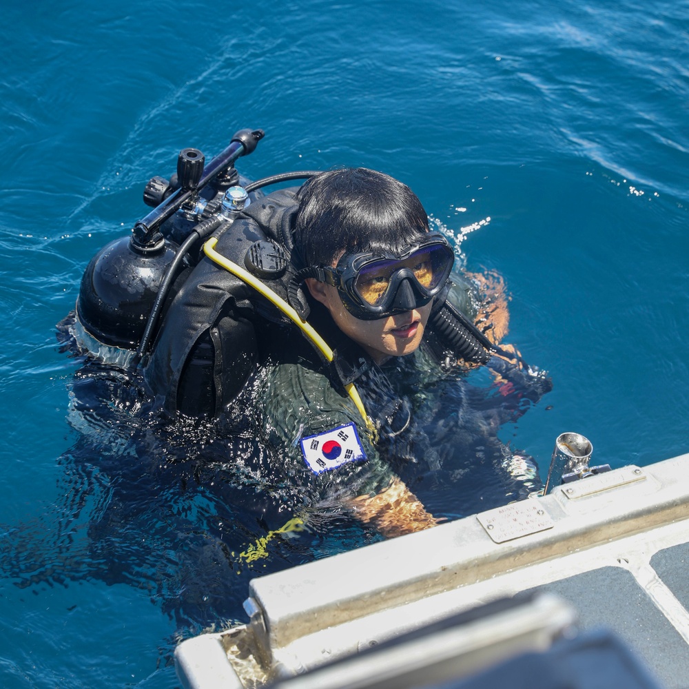 MURENG 23 - U.S. Military and Republic of Korea Navy Divers Participate in Joint Scuba Dive