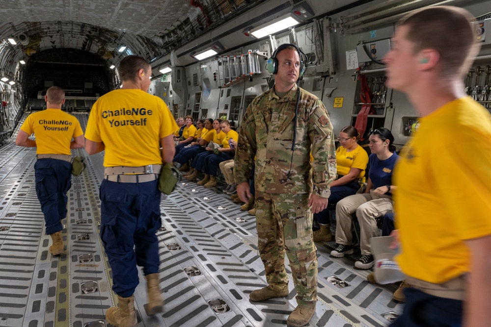 Mountaineer ChallNGe Academy - South visits 167th Airlift Wing