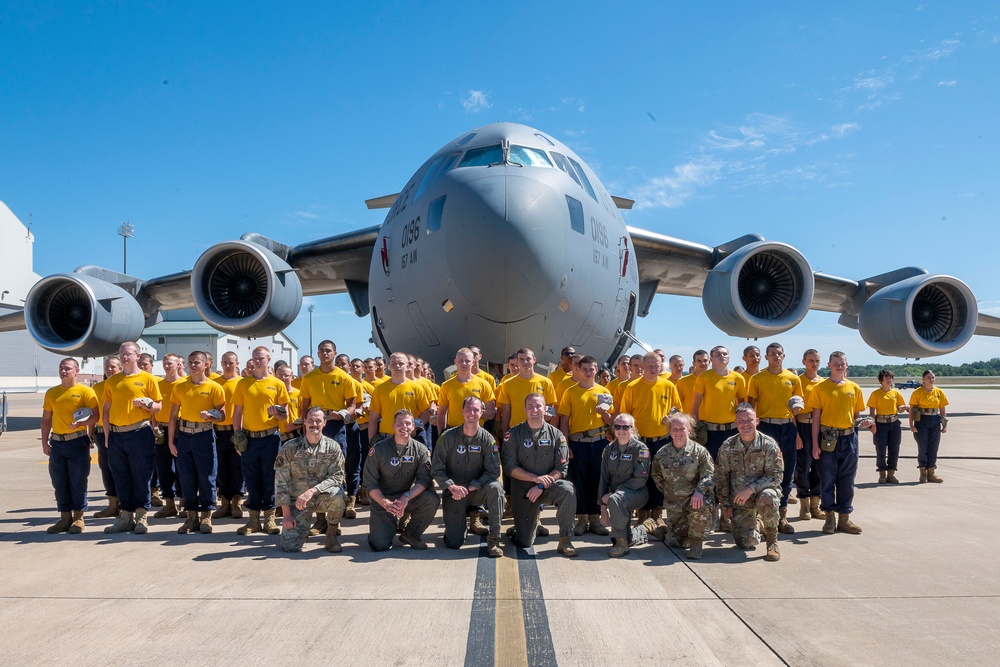 Mountaineer ChallNGe Academy - South visits 167th Airlift Wing