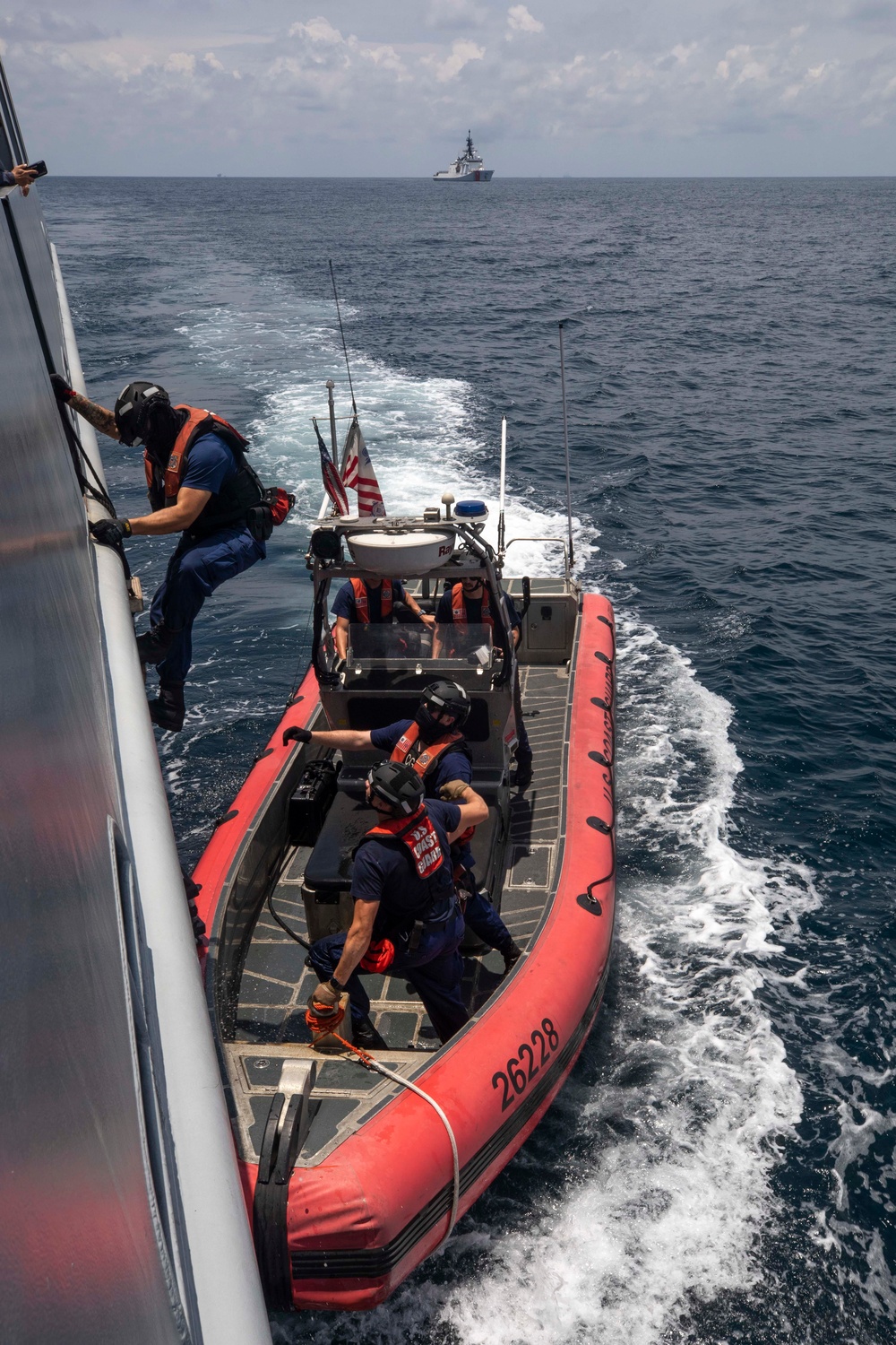 USCGC Munro and Royal Brunei Navy Conduct At Sea Engagement for CARAT Brunei 2023