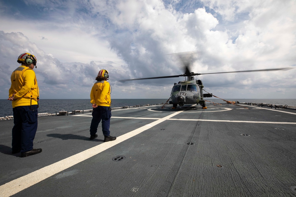 USCGC Munro and Royal Brunei Navy Conduct At Sea Engagement for CARAT Brunei 2023