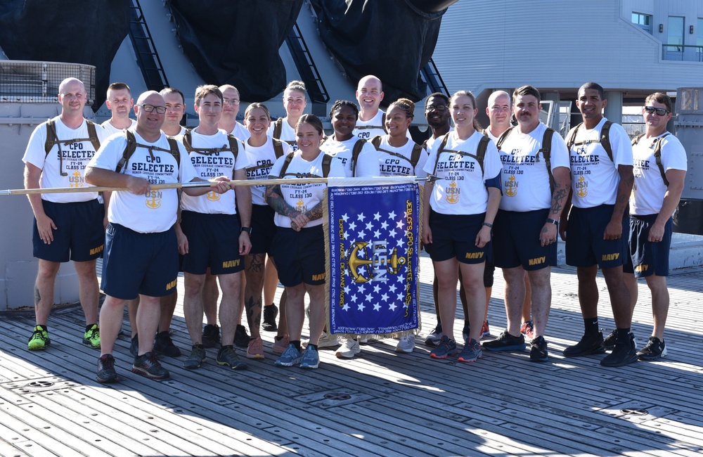 Chief Petty Officer Selectees from Joint Expeditionary Base Little Creek-Fort Story participate in annual CPO Heritage Days training event at the Hampton Roads Naval Museum