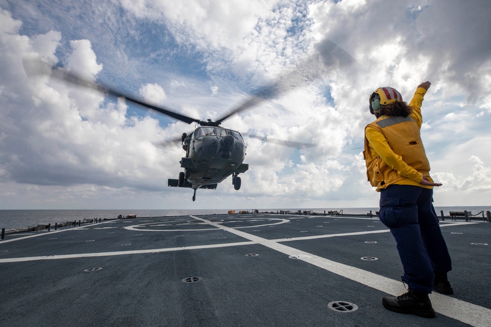 USCGC Munro and Royal Brunei Navy Conduct At Sea Engagement for CARAT Brunei 2023