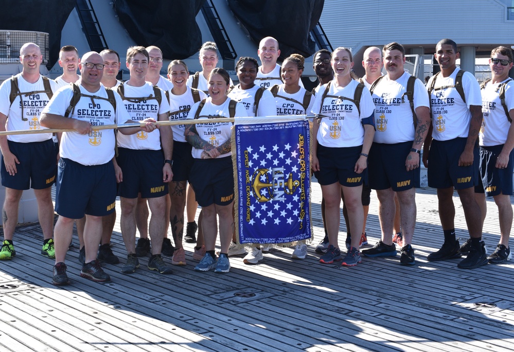 Chief Petty Officer Selectees from Joint Expeditionary Base Little Creek-Fort Story participate in annual CPO Heritage Days training event at the Hampton Roads Naval Museum