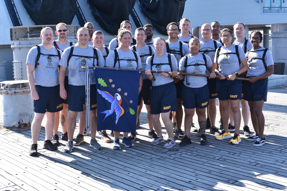 Chief Petty Officer Selectees from the DOD Joint Suffolk Compound participate in annual CPO Heritage Days training event at the Hampton Roads Naval Museum