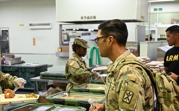 U.S. Army field feeding platoon feeds Camp HigaChitose during Orient Shield 23