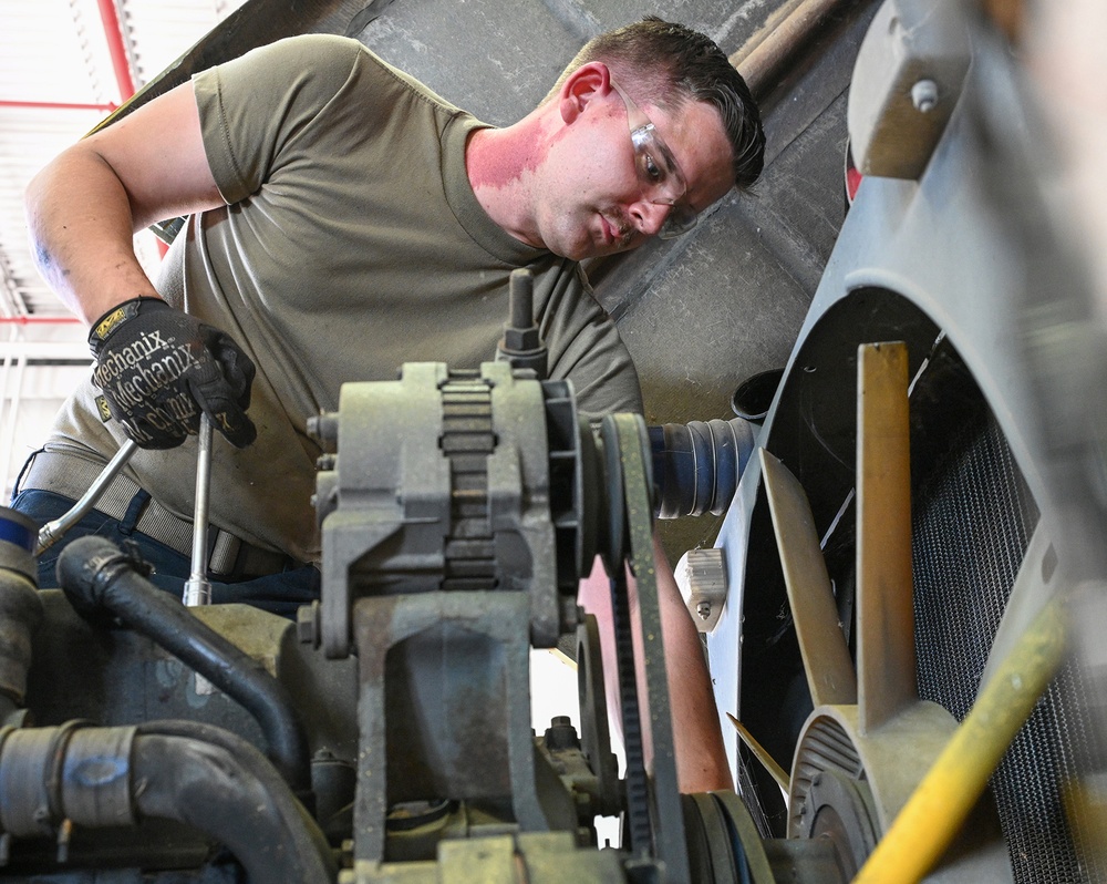 127th Logistics Readiness Squadron Performs Preventive Maintenance on Snow Removal Equipment