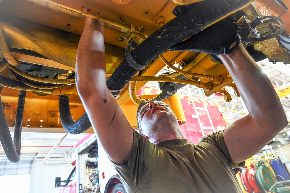 127th Logistics Readiness Squadron Performs Preventive Maintenance on Snow Removal Equipment