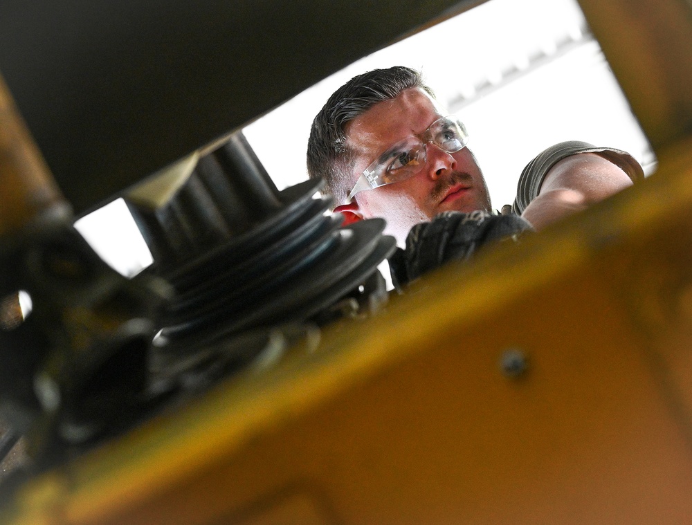 127th Logistics Readiness Squadron Performs Preventive Maintenance on Snow Removal Equipment