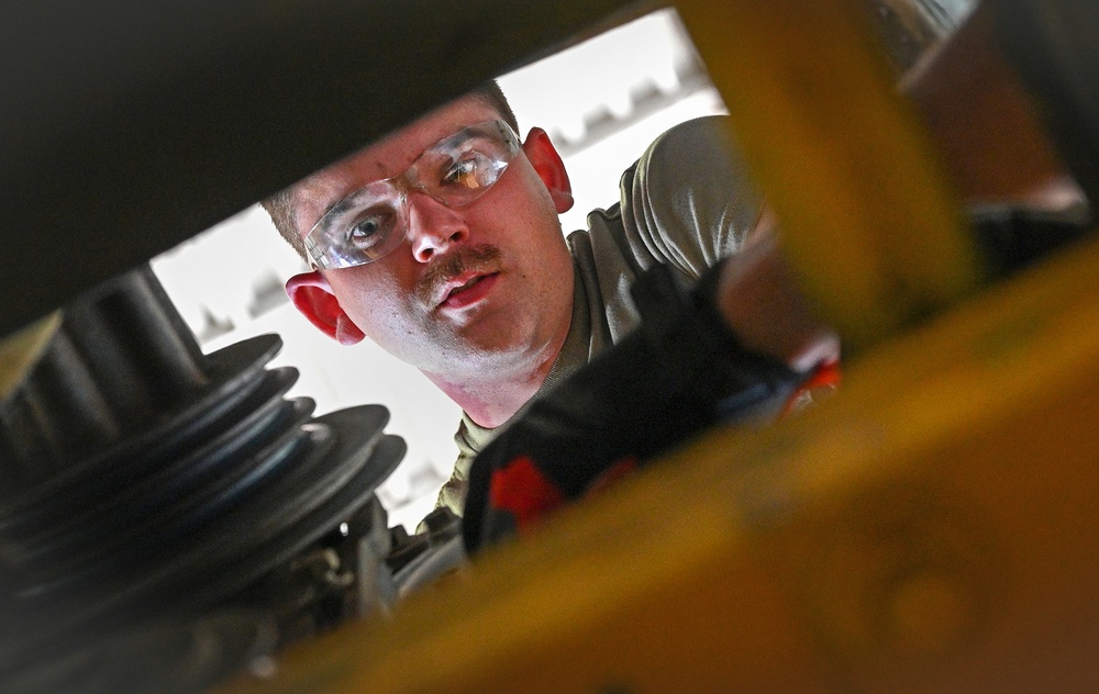 127th Logistics Readiness Squadron Performs Preventive Maintenance on Snow Removal Equipment
