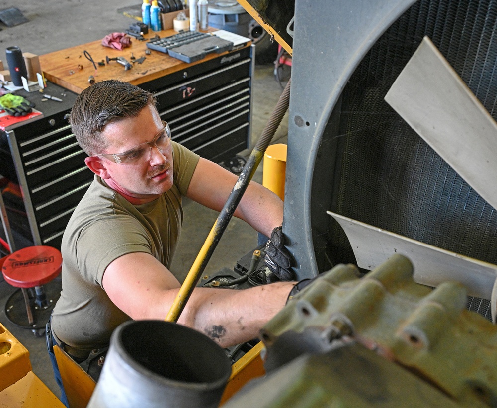 127th Logistics Readiness Squadron Performs Preventive Maintenance on Snow Removal Equipment