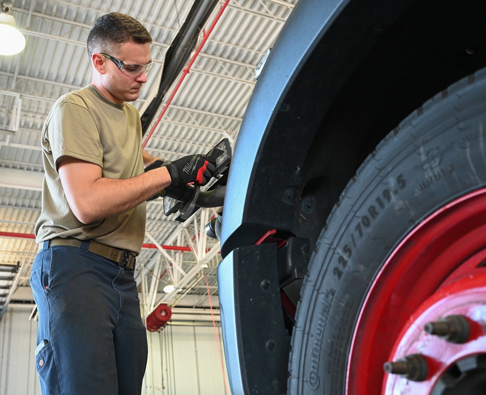 127th Logistics Readiness Squadron Performs Preventive Maintenance on Snow Removal Equipment