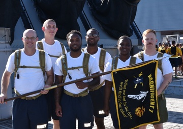 Chief Petty Officer Selectees assigned to USS Oak Hill (LSD 51) and Amphibious Squadron Four participate in annual CPO Heritage Days training event at the Hampton Roads Naval Museum