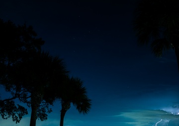 Thunderstorms over Tampa Bay
