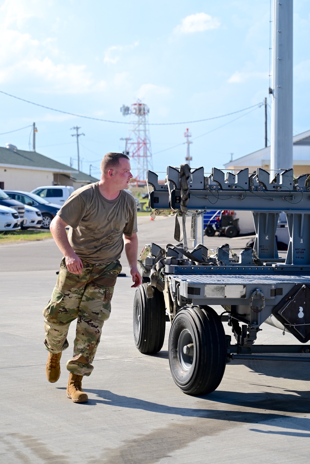 Air National Guard, competes in the F-15C Eagle weapons load competition during William Tell at the Air Dominance Center