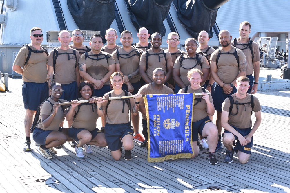 Chief Petty Officer Selectees assigned to commands on the Virginia peninsula area participate in annual CPO Heritage Days training event at the Hampton Roads Naval Museum
