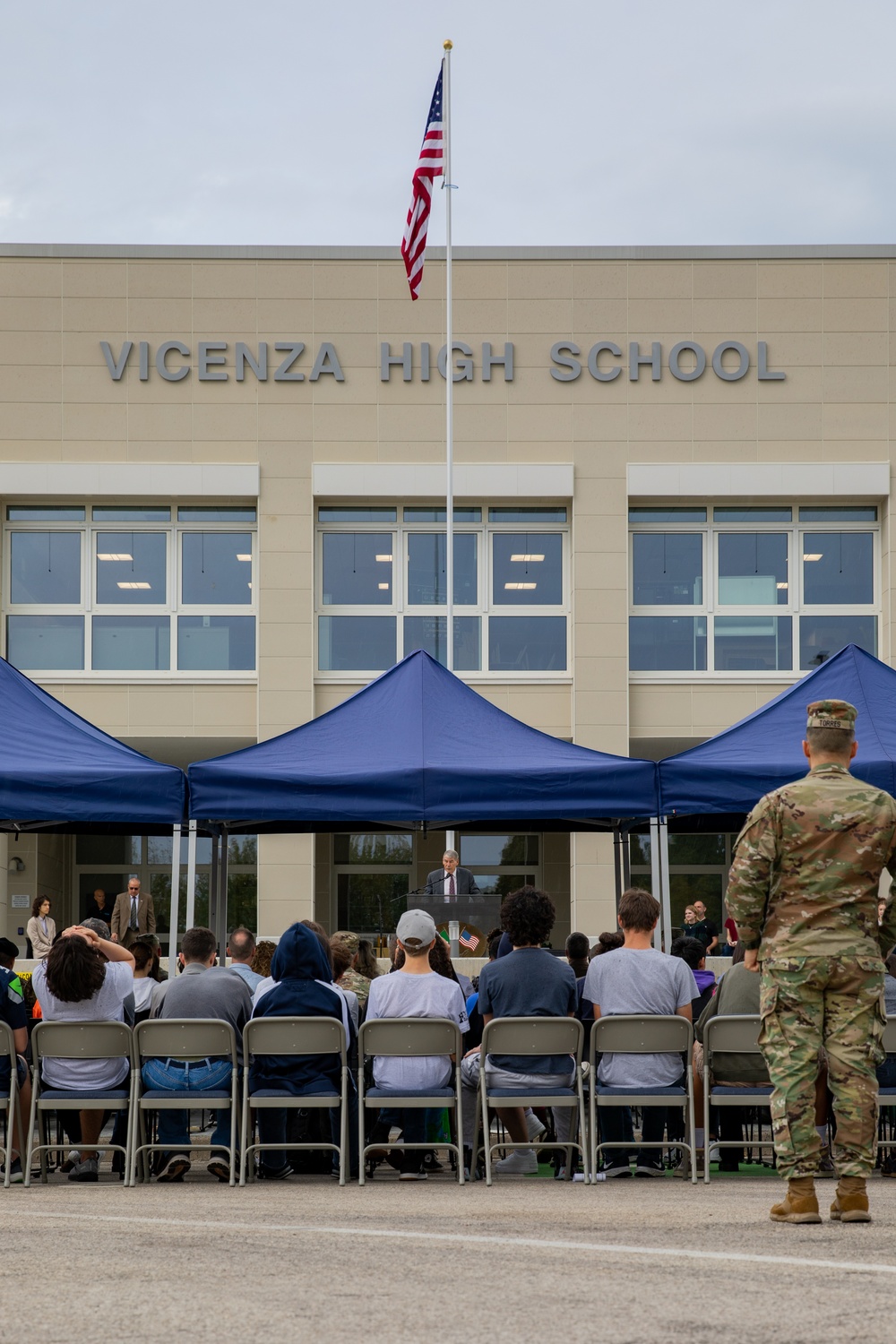 Vicenza High School ribbon-cutting ceremony