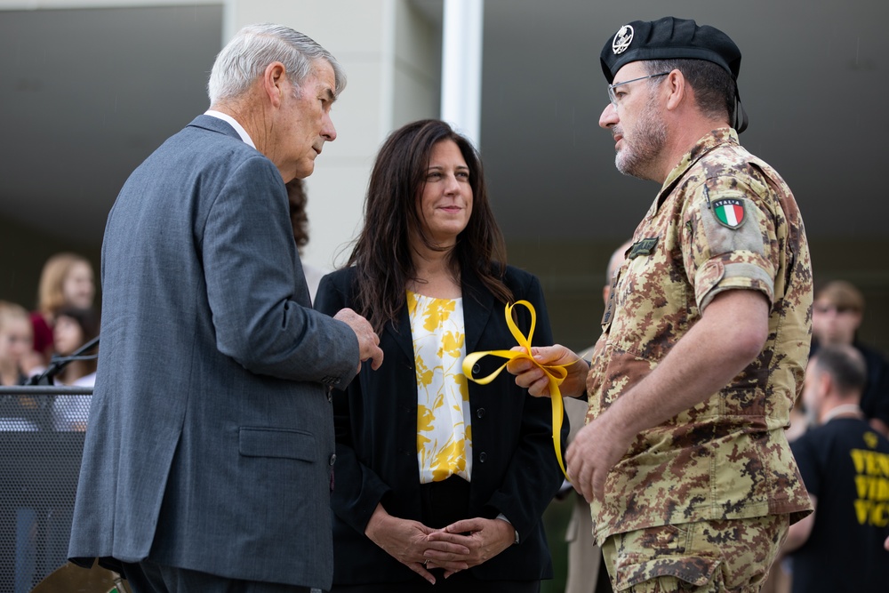 Vicenza High School ribbon-cutting ceremony
