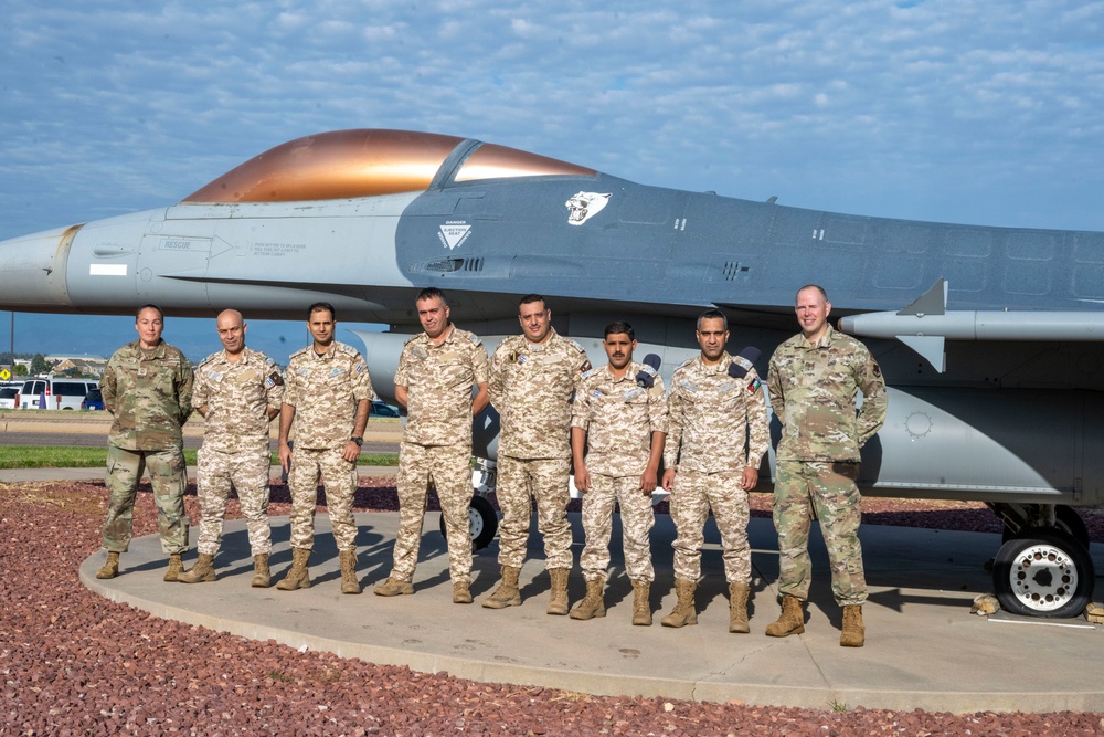 Royal Jordanian Armed Forces tour the 140th Munitions Storage Area