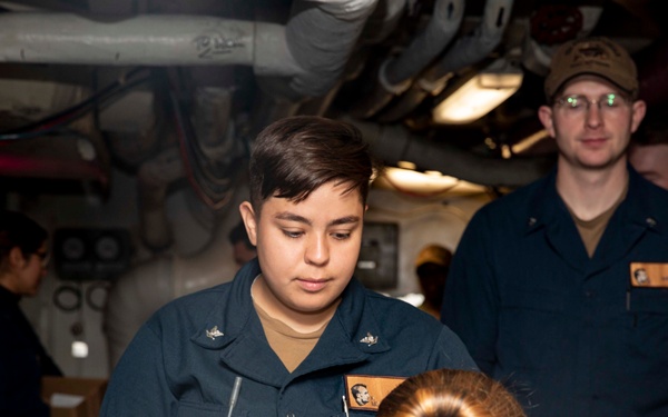 Abraham Lincoln Sailors take advancement exam