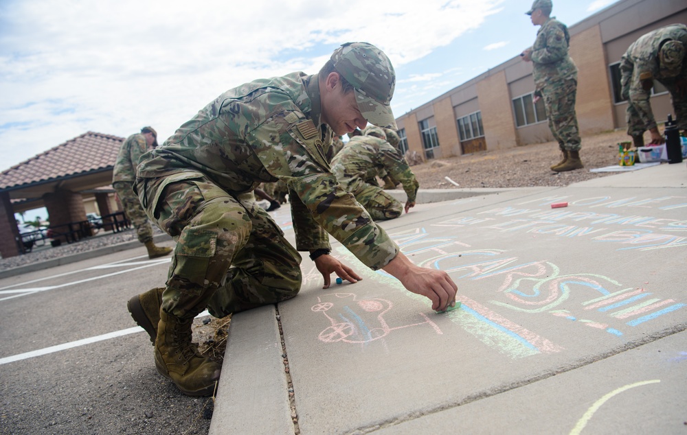 Suicide Prevention Awareness Month chalk walk