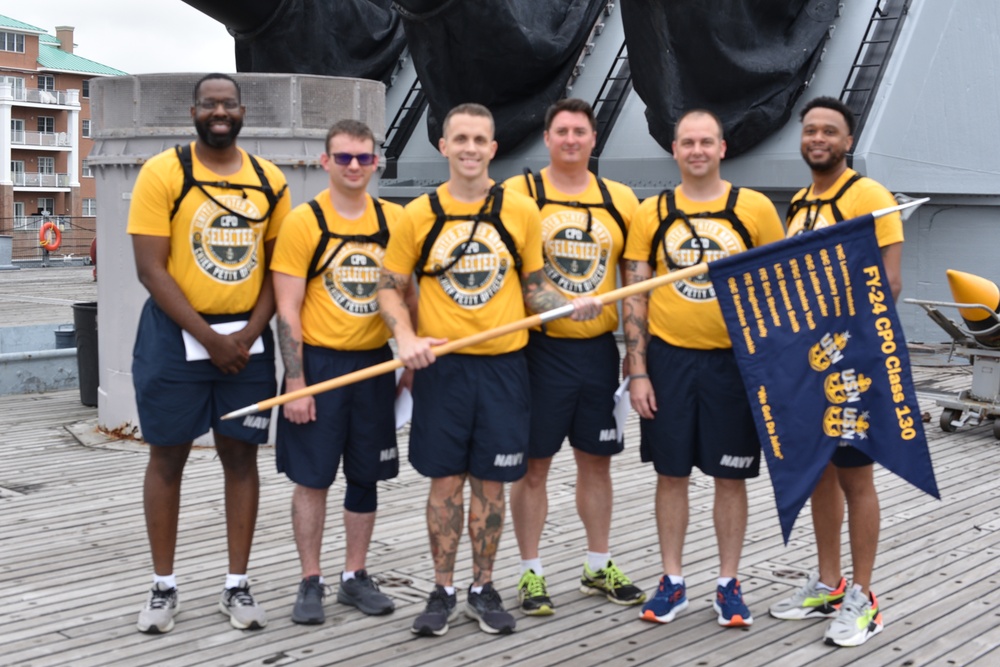 Chief Petty Officer selectees assigned to DESRON 28 participate in annual CPO Heritage Days training event hosted by the Hampton Roads Naval Museum