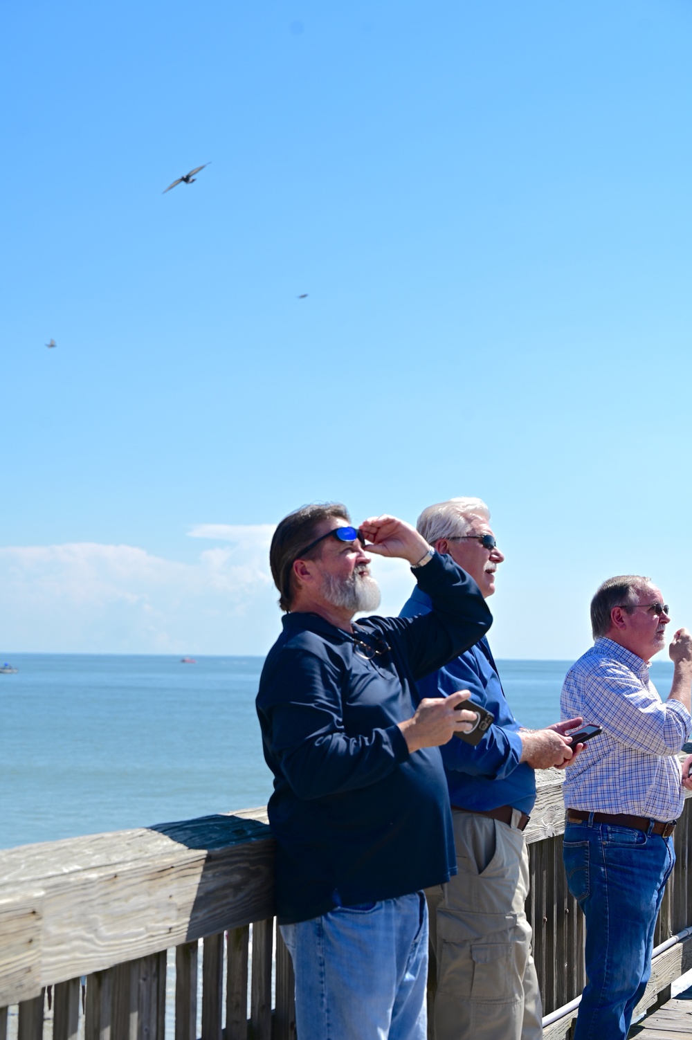 F-22 Raptor aerial demonstration over Tybee Island, Georgia, compliments 2023 William Tell competition