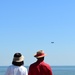 F-22 Raptor aerial demonstration over Tybee Island, Georgia, compliments 2023 William Tell competition