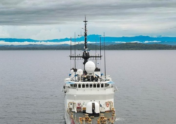US Coast Guard Cutter Thetis conducts counterdrug patrol