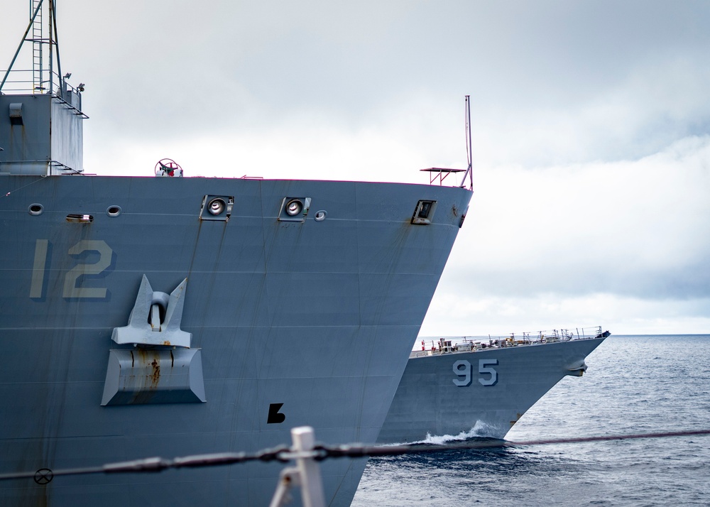 USS Porter Conducts an Underway Replenishment with USNS William Mclean