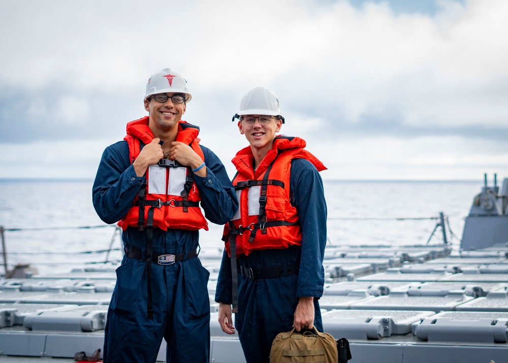 USS Porter Conducts an Underway Replenishment with USNS William Mclean