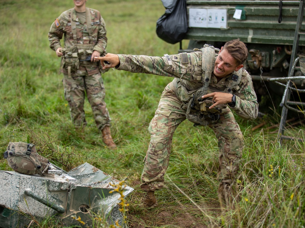 Multinational Soldiers train in various combat skills during Saber Junction 23