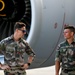 U.S. Marines and French soldiers on Hawaii flight line