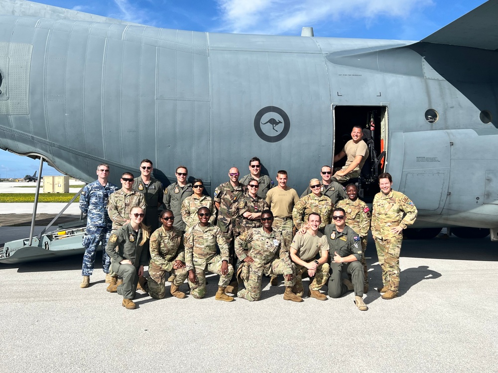 Coalition training flight during MG23